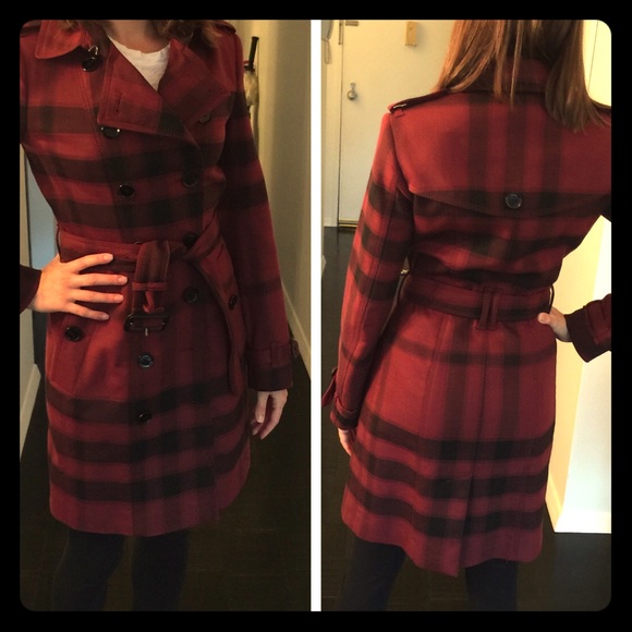 Burberry Jackets & Blazers - Burberry London Plaid Trench Coat
