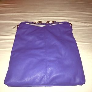 Express faux leather hobo bag