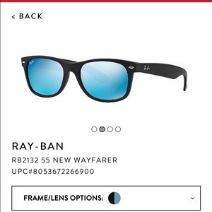 Ray Ban new wayfarer in black matte frame