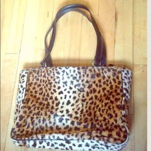 🐯 👜Leopard Faux Fur Bag 👜🐯