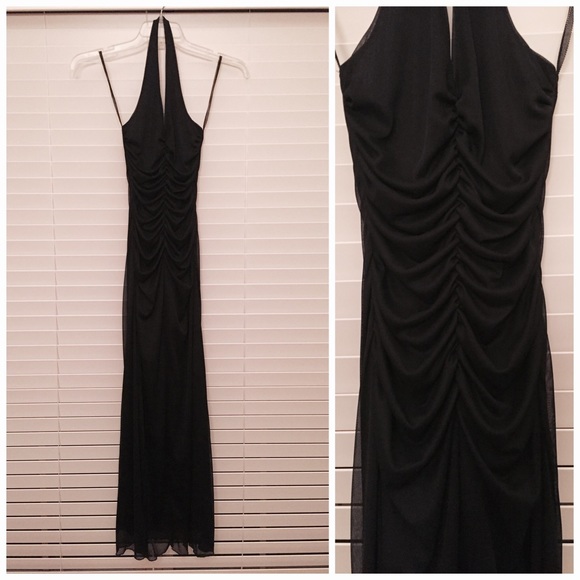 Formal Gown - Black Halter