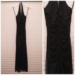 Formal Gown - Black Halter
