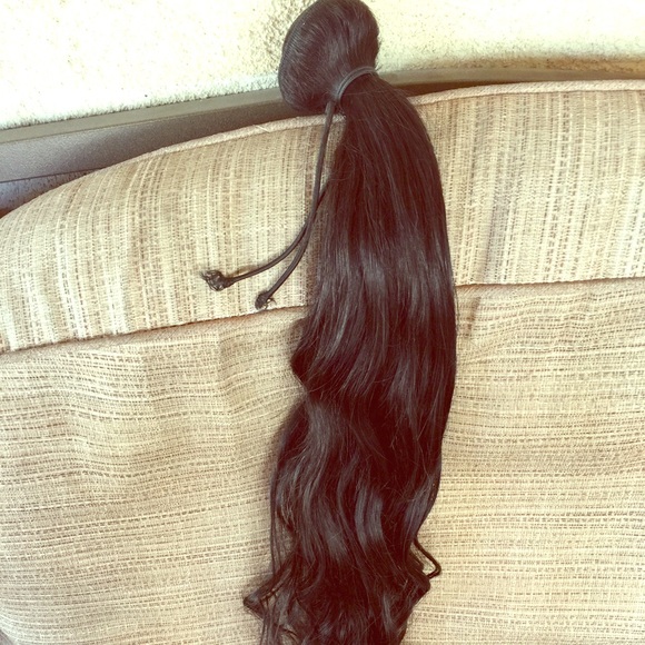 24 inch weft 1B Indian hair