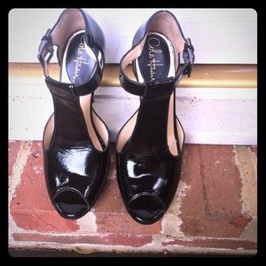 Cole Haan Black Patent Nike Air Pumps