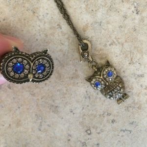 Chloe & Isabel owl ring and necklace