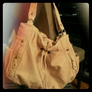 Beige Hobo Purse