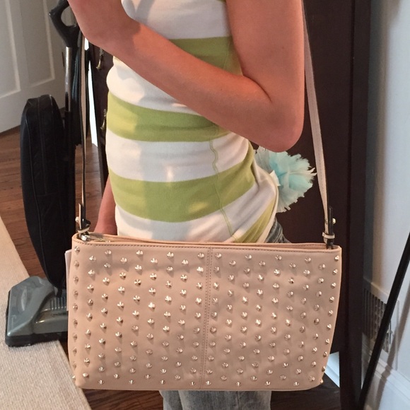 Zara studded handbag.  100% genuine leather.