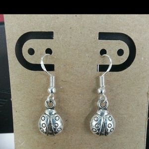 Cute Ladybug Hook Earrings