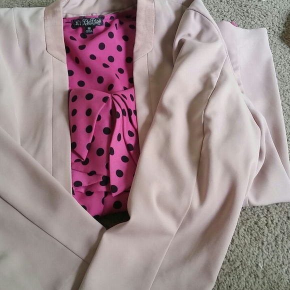 Rose H&M Open Front Blazer