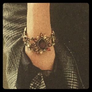 ❌SOLD❌New Bouquet Rouge Statement Toggle Bracelet