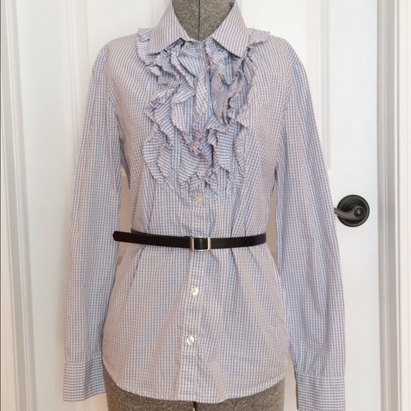 Banana Republic Tops - Banana Republic Blue and White Blouse
