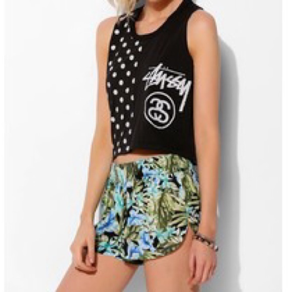Stussy Tops - a cropped stussy top