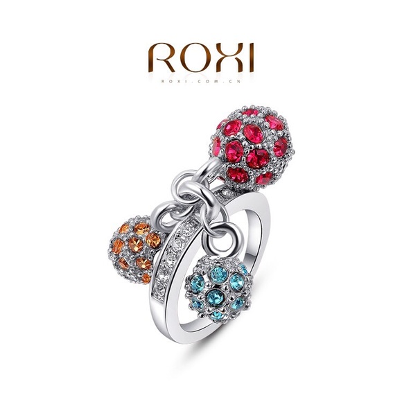 Platinum plated fashion ring