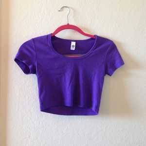 Purple crop top