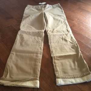 J. Crew pants with flannel lining