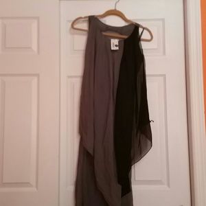 Silk dress with linen inside
