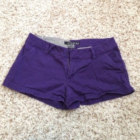 Purple Volcolm Shorts