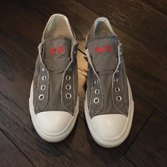 Charcoal Converse Laceless Sneakers