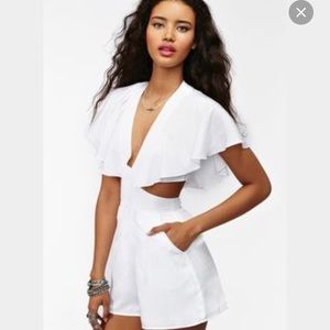 Nasty gal white romper