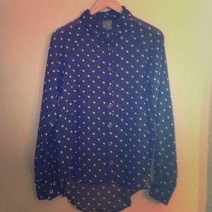 Black Polka Dot Blouse
