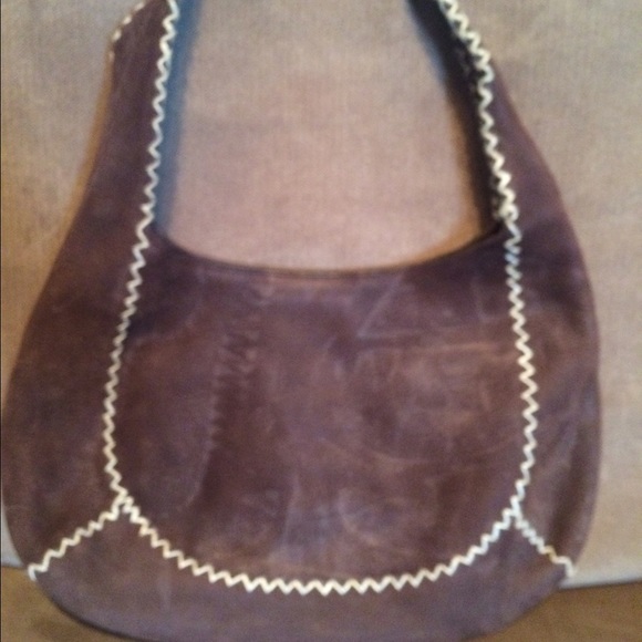 Suede pocketbook