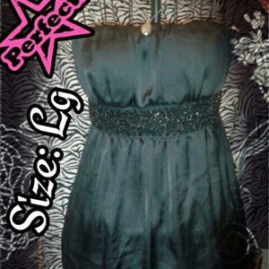 --SOLD--Beautiful elegant satin strapless top