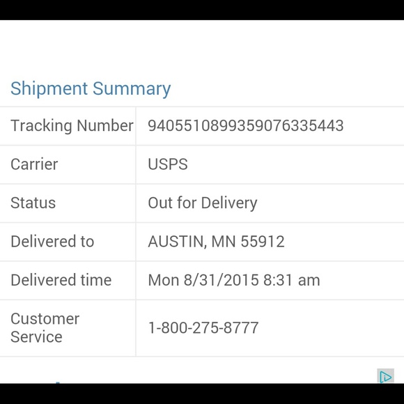 Proof of shipping