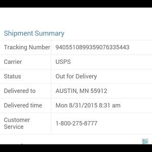 Proof of shipping