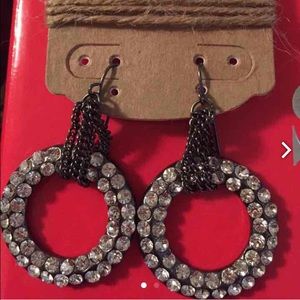 Rhinestone earrings from Buckle