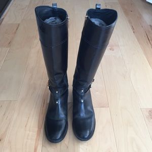 Black Tory Burch Riding Boots