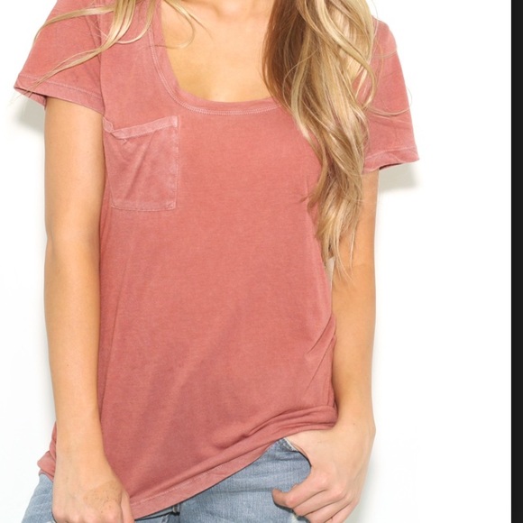 SOLD!!! Cotton Citizen pocket tee scoop. Sz Small.