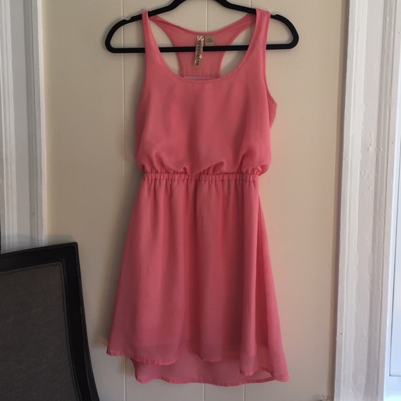 Bubble gum pink summer dress
