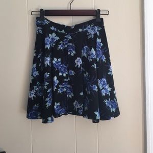 High waisted mini skirt