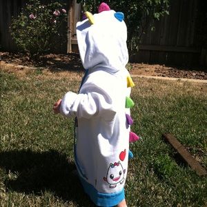 NWOT    So So Happy Lucky White Hoodie - Medium