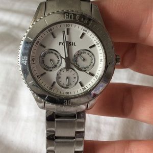 Silver fossil watch!!!