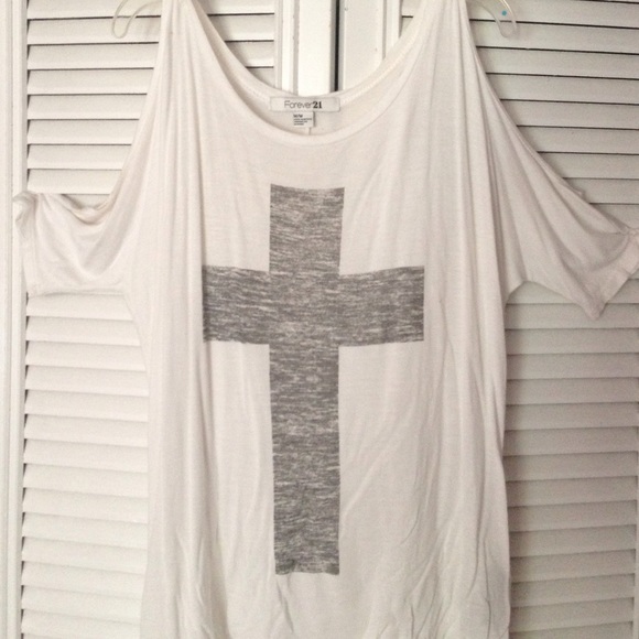 Cross shoulder cutout top