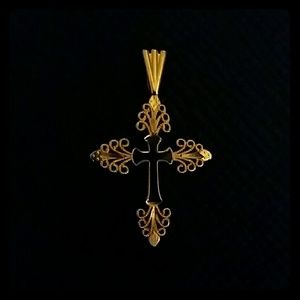 14K Gold Cross Pendant