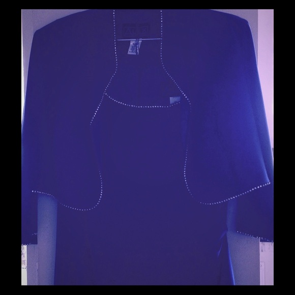 Alex Evenings blue gown L