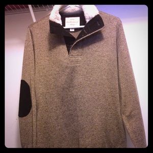 Men's Vintage patch wool like sweater