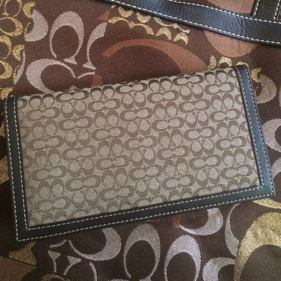 Coach Accessories - Coach check book wallet