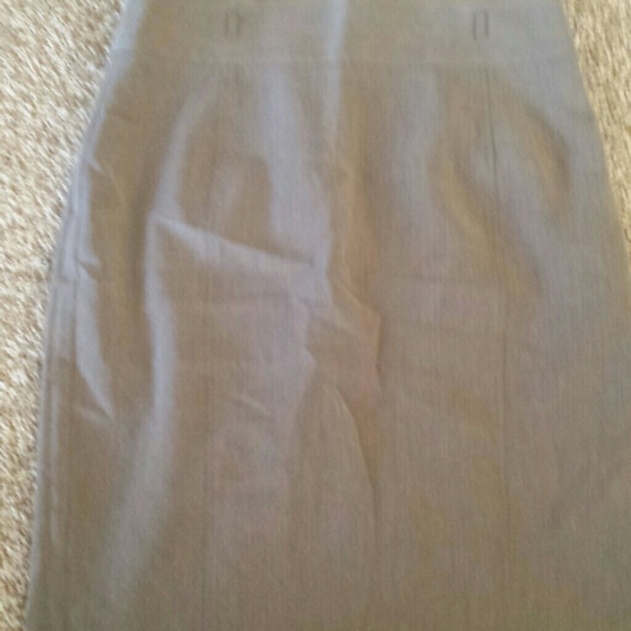 Tan pencil skirt