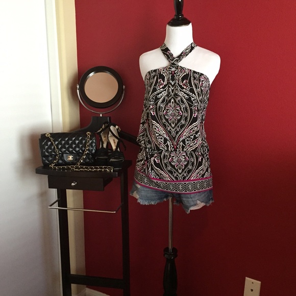 WHBM Dancing Printed Tunic - Picture 1 of 4