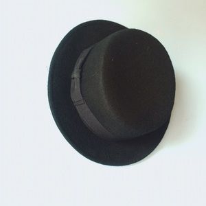 Black Boater Top Hat