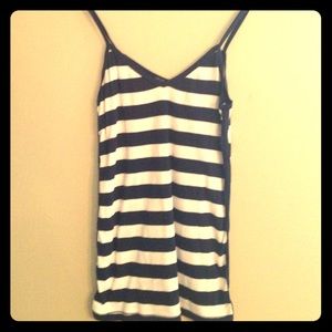 Navy Blue & White Stripped Tank