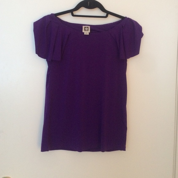 Anne Klein Purple Top Size PS