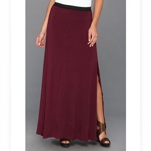Free People eggplant maxi skirt