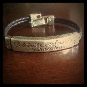 Brighton leather braided bracelet