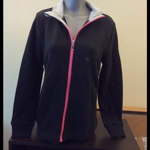 Soft fleece-lined zip up light jacket - NWT!