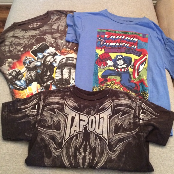 2 boys shirts size M 8-10 - Picture 1 of 4