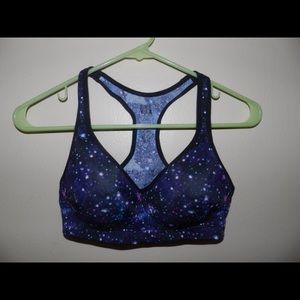 Galaxy yoga sports bra